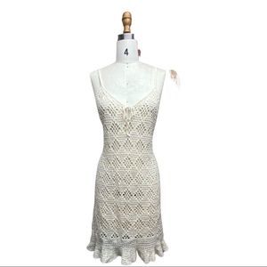COPY - A2 Aerie Crochet Mini Dress/Coverup in size lg